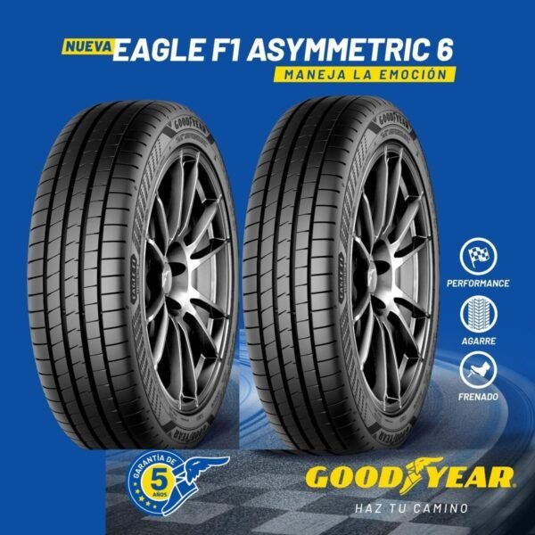 Kit x2 245/45R18 Goodyear Eagle F1 Asymmetric 6 XL BLT TL 100 Y